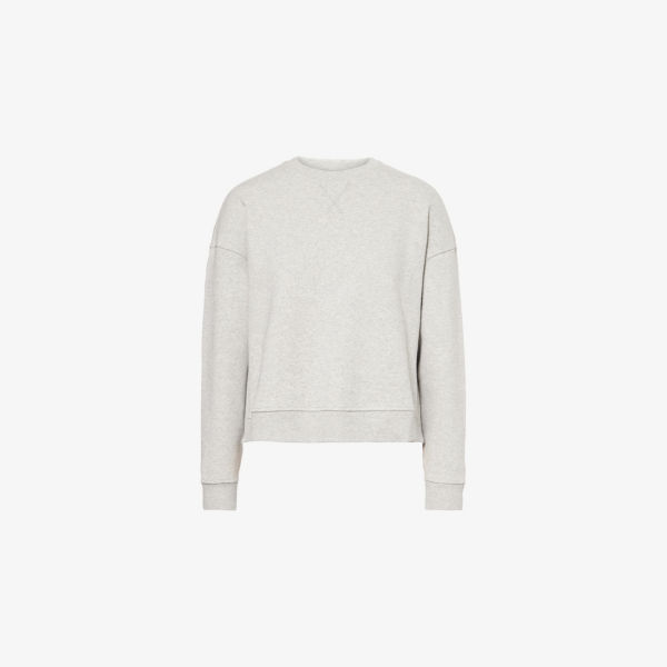 

Свободная худи из хлопковой смеси Gerba Weekend Max Mara, серый