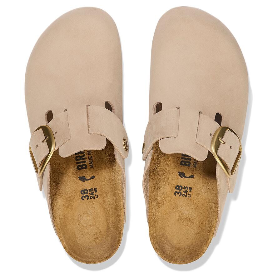 Босоножки с большой пряжкой Boston Birkenstock, цвет Sand — фото 4