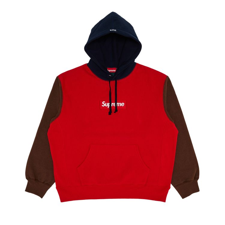 

Толстовка Supreme Box Logo Hooded Sweatshirt Multicolor, разноцветный