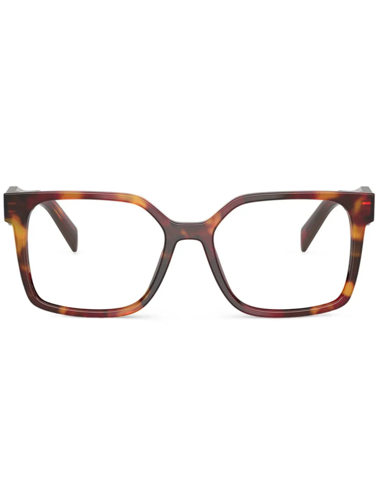 

Prada Eyewear очки в квадратной оправе, коричневый
