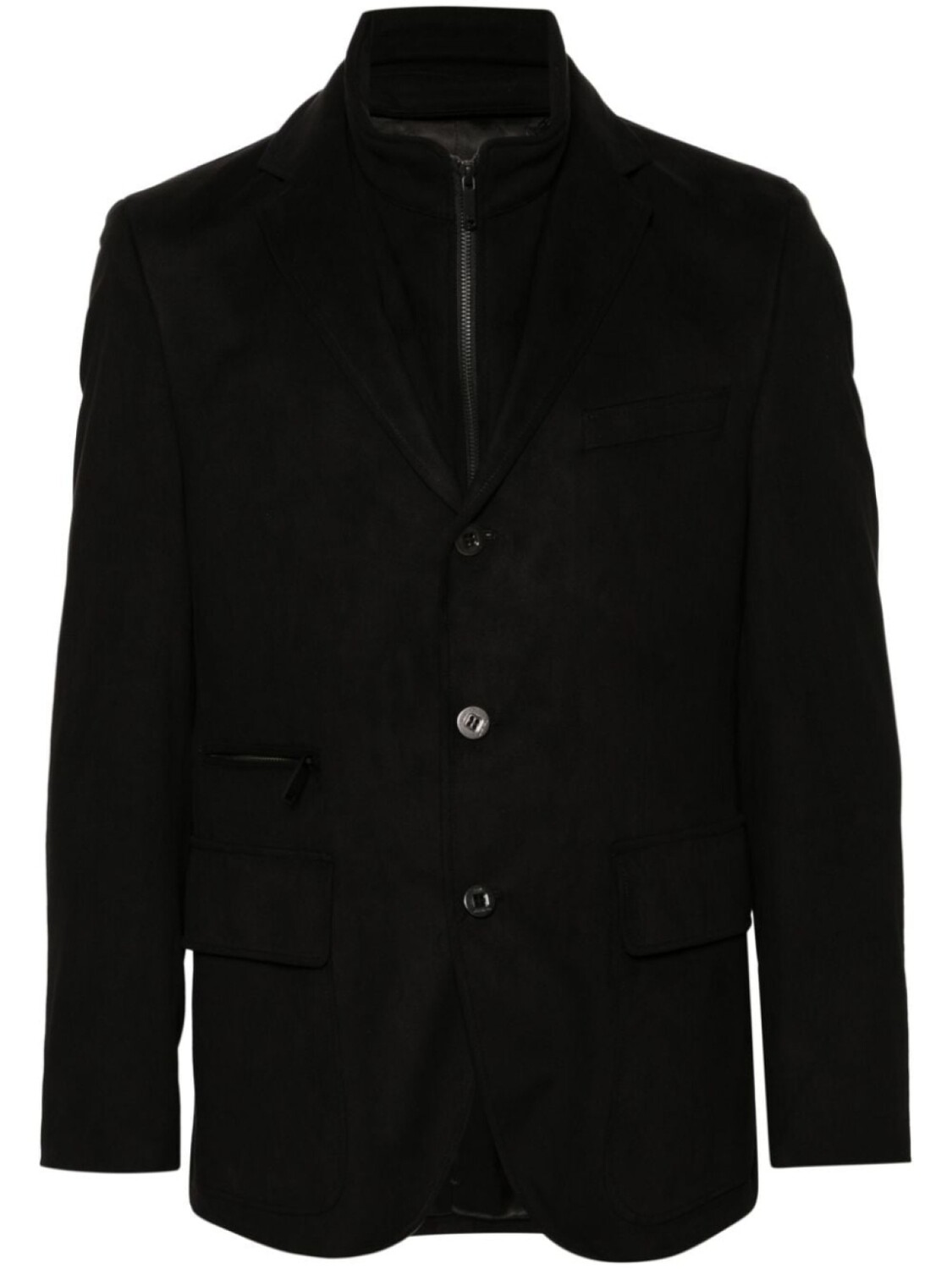 

Karl Lagerfeld однобортный пиджак со вставками, черный