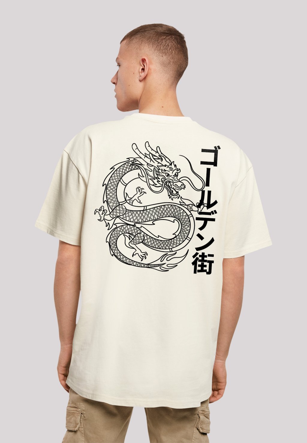 

Футболка с принтом DRACHE GOLDEN GAI F4NT4STIC, песочный