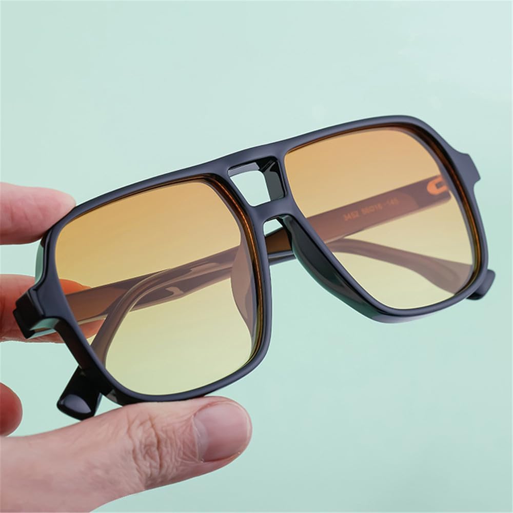 

Солнцезащитные очки UV400 с двойной перемычкой и градиентными заклепками для женщин и мужчин, для бега и занятий спортом на открытом воздухе UYPTK, Leopard Tea Gradient