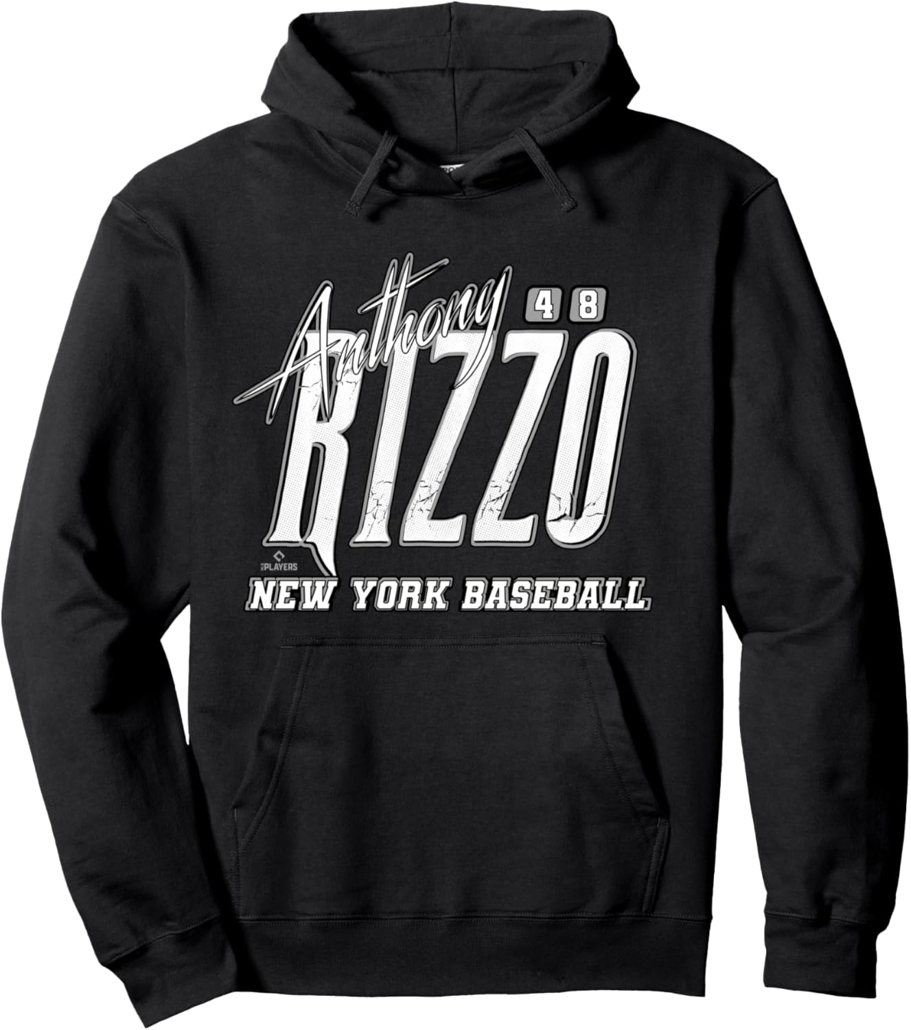 

Худи Anthony Rizzo New York Baseball Rock MLBPA, черное Ryno Sports