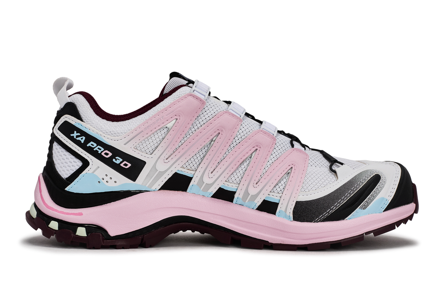 SALOMON Кроссовки для бега XA PRO 3D Abrasion Resistant Low top Unisex Black White Pink Blue — фото 4