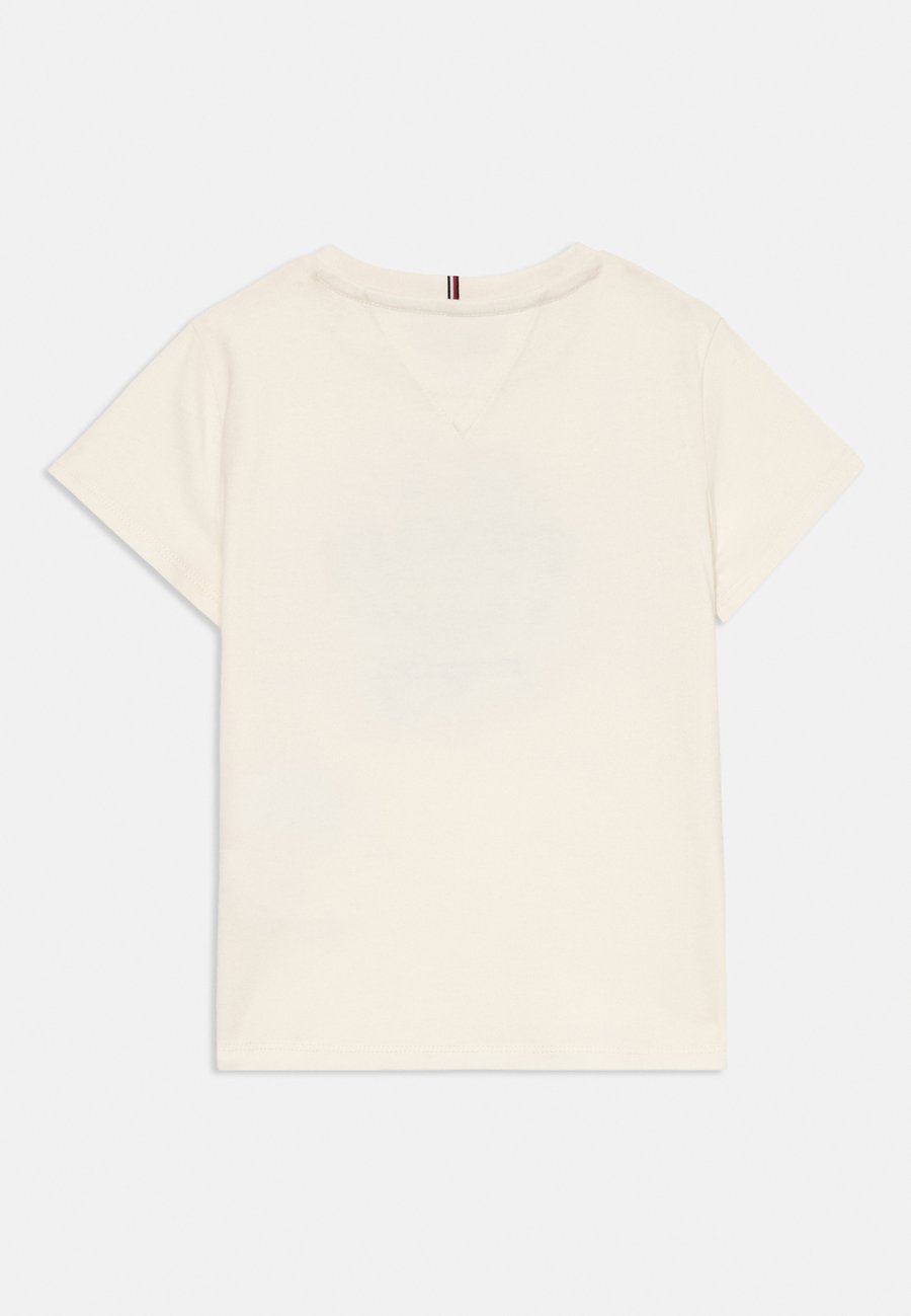 Футболка Tommy Hilfiger FLORAL FLOCK LOGO SLIM T-SHIRT, Ancient White/Off-White — фото 2