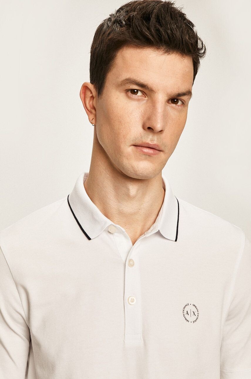 

Футболка-поло Armani Exchange, белый