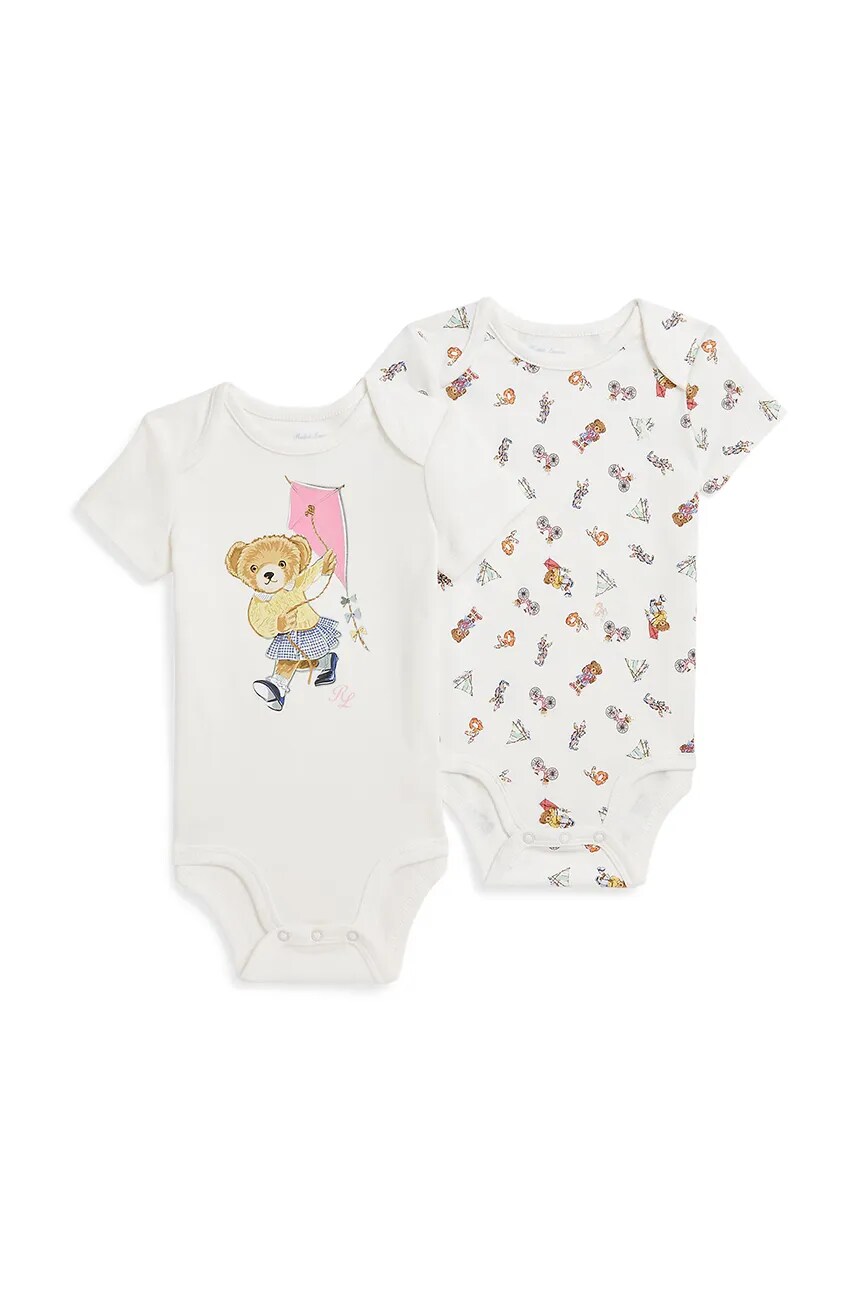 

Детский комбинезон из хлопка, 2 шт. в упаковке Polo Ralph Lauren, белый