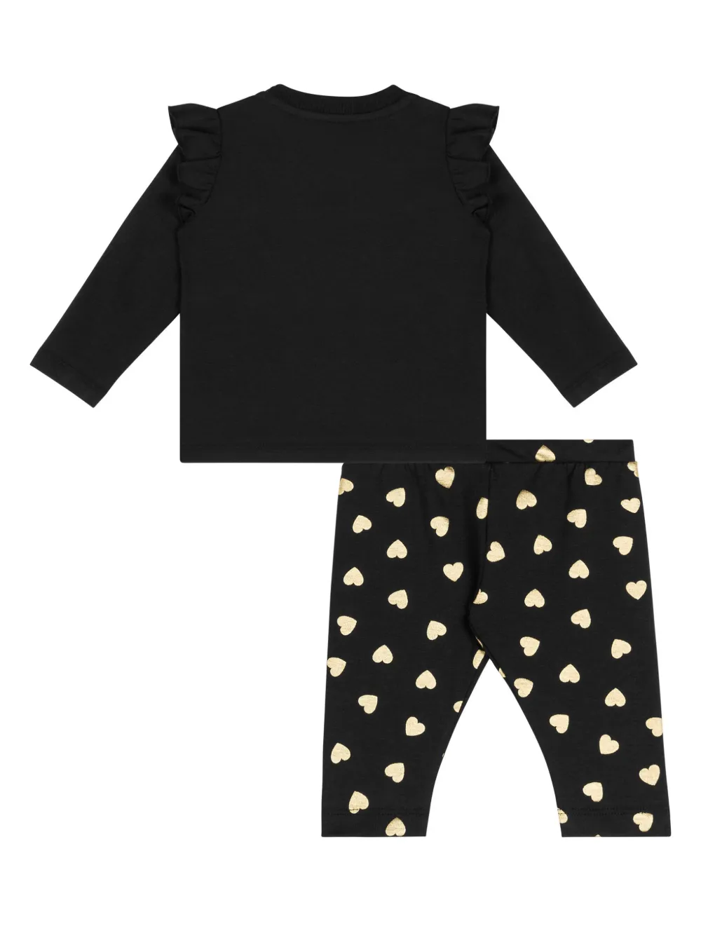Комплект из топа и брюк с принтом Teddy Bear Moschino Kids, черный — фото 2