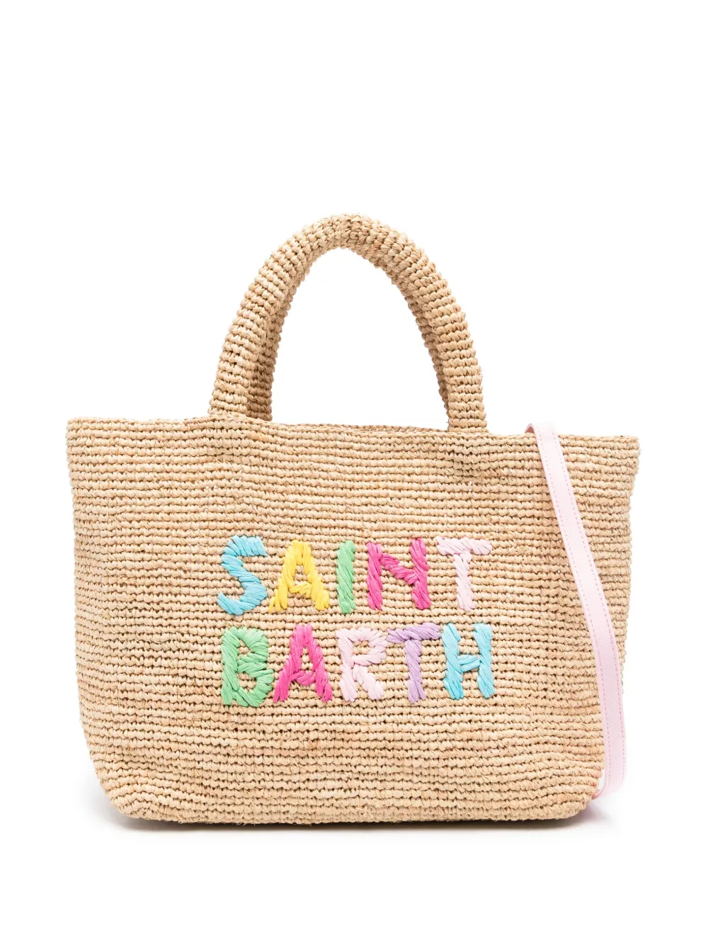 

Сумка-тоут из рафии MC2 SAINT BARTH, нейтральный