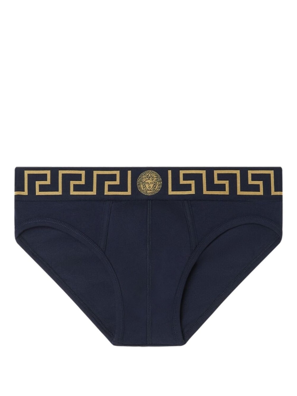

Versace трусы-брифы с узором Greca, синий