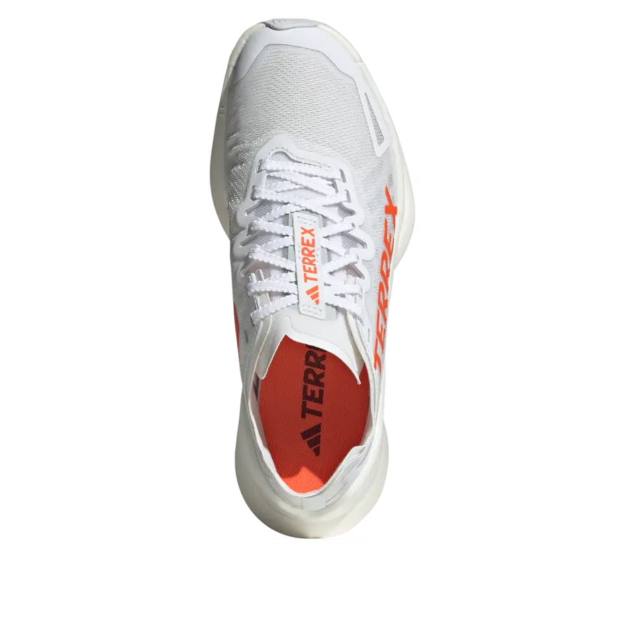 Кроссовки (WMNS) adidas Terrex Agravic Speed Ultra Trail 'Cloud White Impact Orange', белый — фото 4