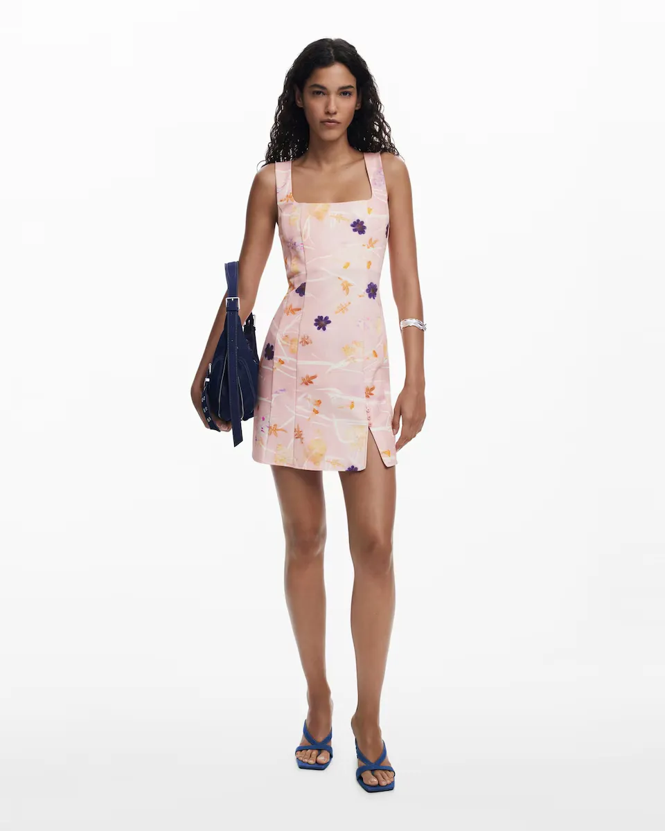 

Короткое платье на бретелях Desigual, красный