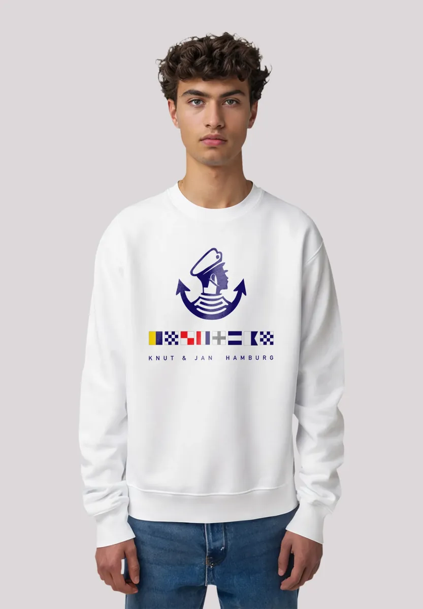 

Толстовка F4NT4STIC "Logo Knut & Jan Hamburg", премиум качество, белый