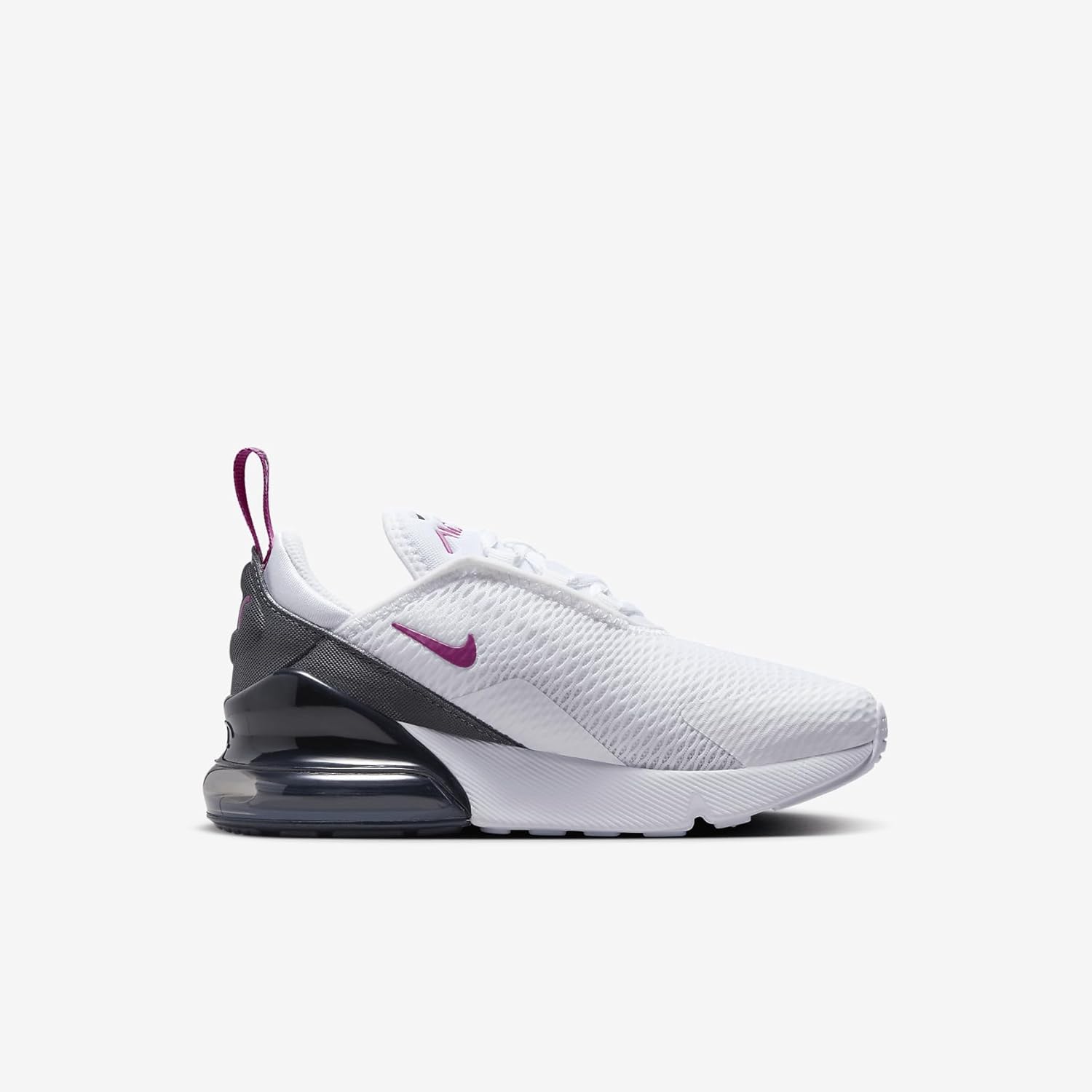 Кроссовки Nike Air Max 270 для детей, белый/фиолетовый — фото 3