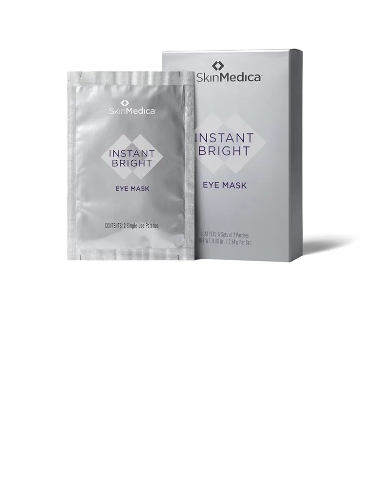 SkinMedica Instant Bright Eye Masks - Патчи под глаза для уменьшения отечности и темных кругов, придающие лицу молодой и отдохнувший вид, 6 шт. 1 штука (1 шт.) — фото 2