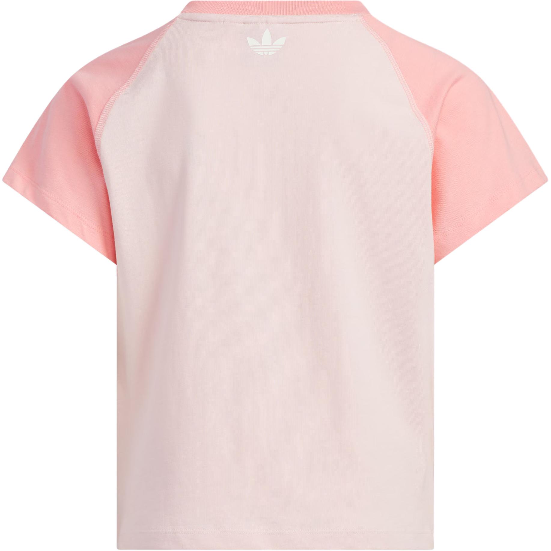 Adidas Originals Футболка Light Pink/Neon Pink для детей 3-7 лет — фото 3