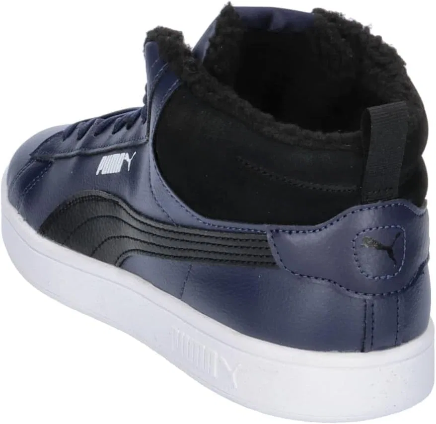 Кроссовки Puma Unisex Smash 3.0 Mid WtrSneaker, Navy Black White Blue — фото 4
