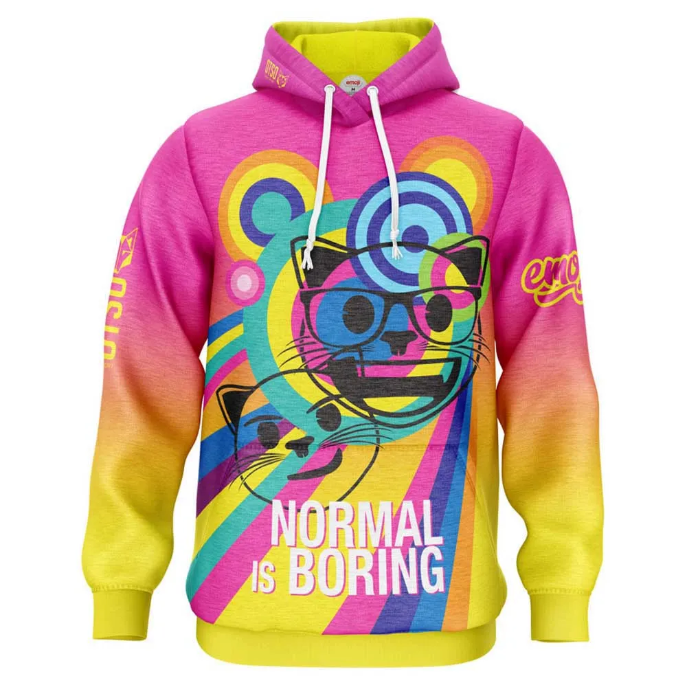 

Худи Otso Emoji Normal Is Boring, розовый
