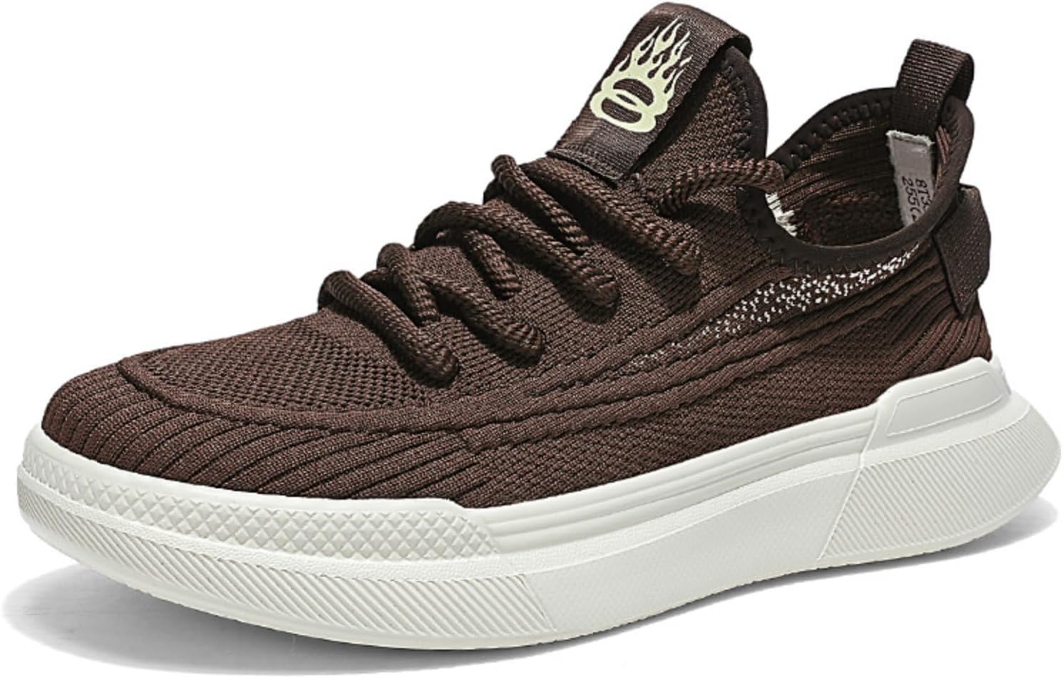 

Мужские массивные кроссовки MACEFIL, дышащие с платформой, на шнуровке, спортивные повседневные кроссовки, легкие, для ходьбы и активного отдыха на открытом воздухе, коричневый