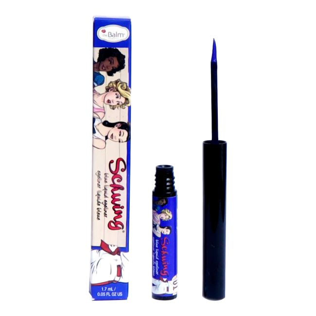 

Жидкая подводка для глаз Schwing с ручкой The Balm, цвет sapphire blue, 1,7 мл