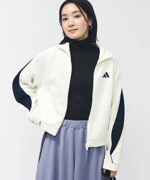 Трек-топ adidas Стадиум, серый, свободный крой — фото 2