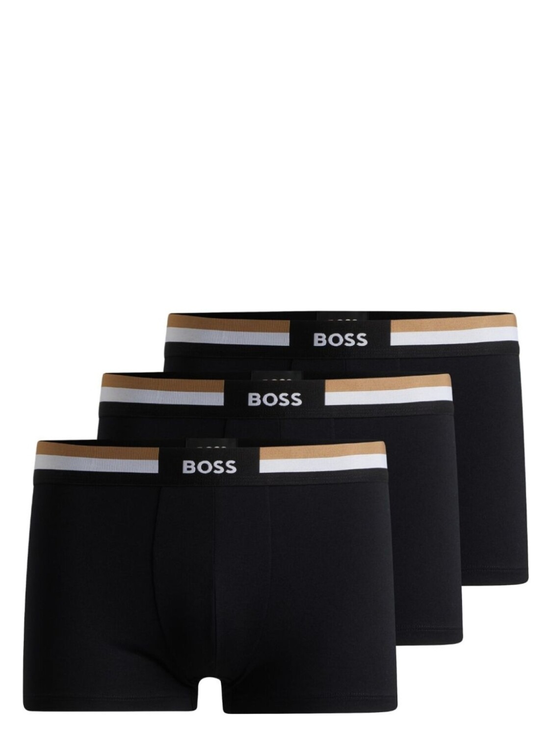 

BOSS комплект из трех трусов-брифов с логотипом, черный