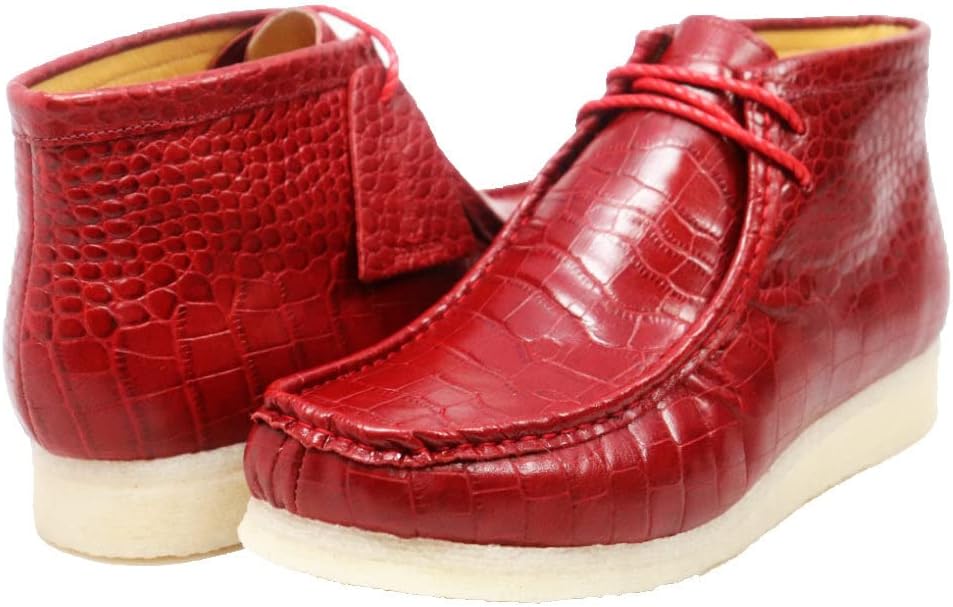 

Дизайнерские мужские туфли Walkers Gator Vintage на шнуровке, ручной работы из кожи, с отличным комфортом и стильным видом British Collection, красный