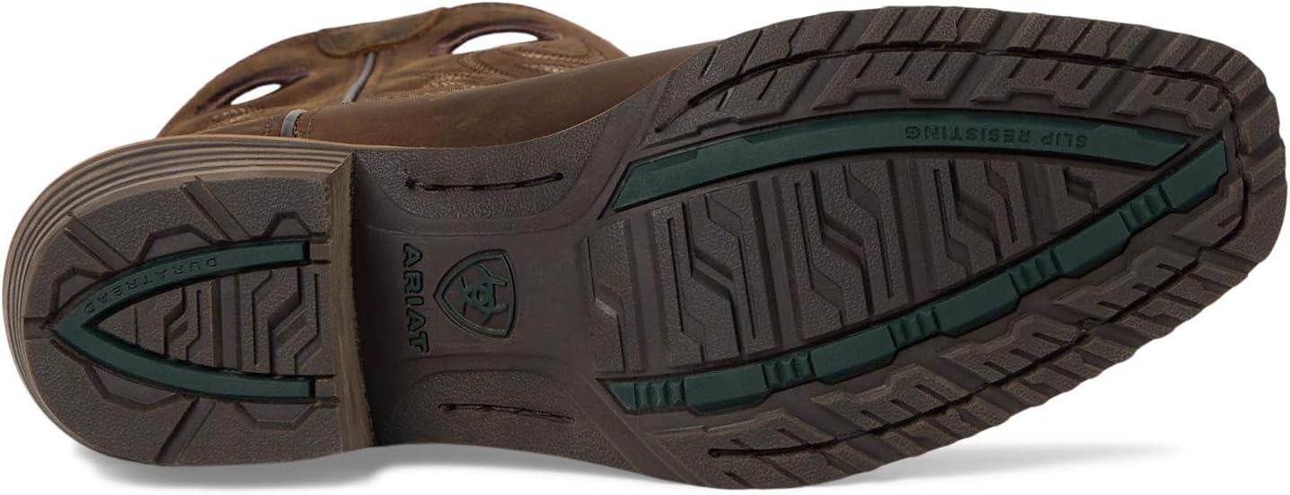 Мужские ковбойские сапоги ARIAT Hybrid Roughstock с квадратным носком, коричневый — фото 3