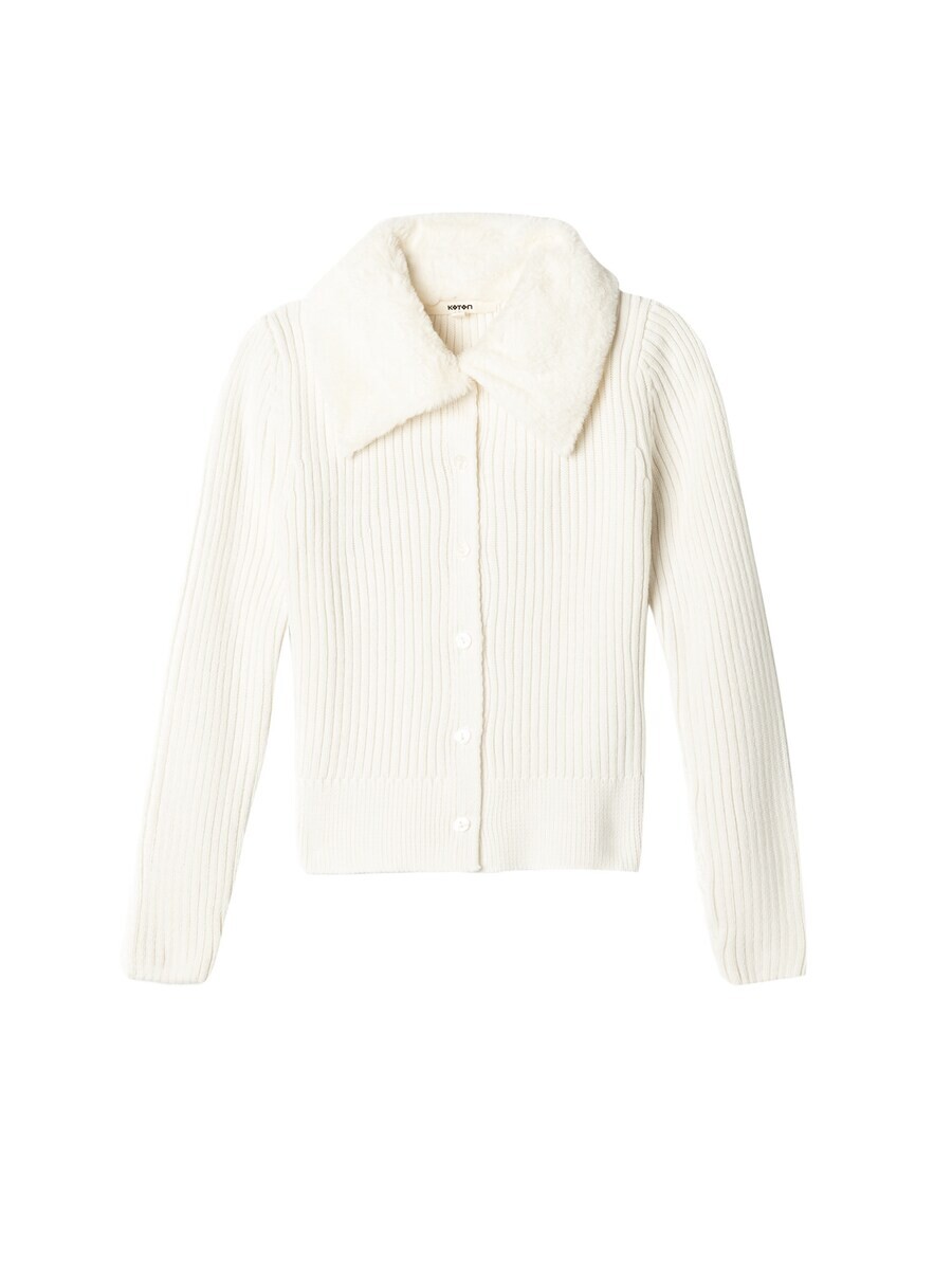 

Вязаный кардиган Koton Knit Cardigan, белый