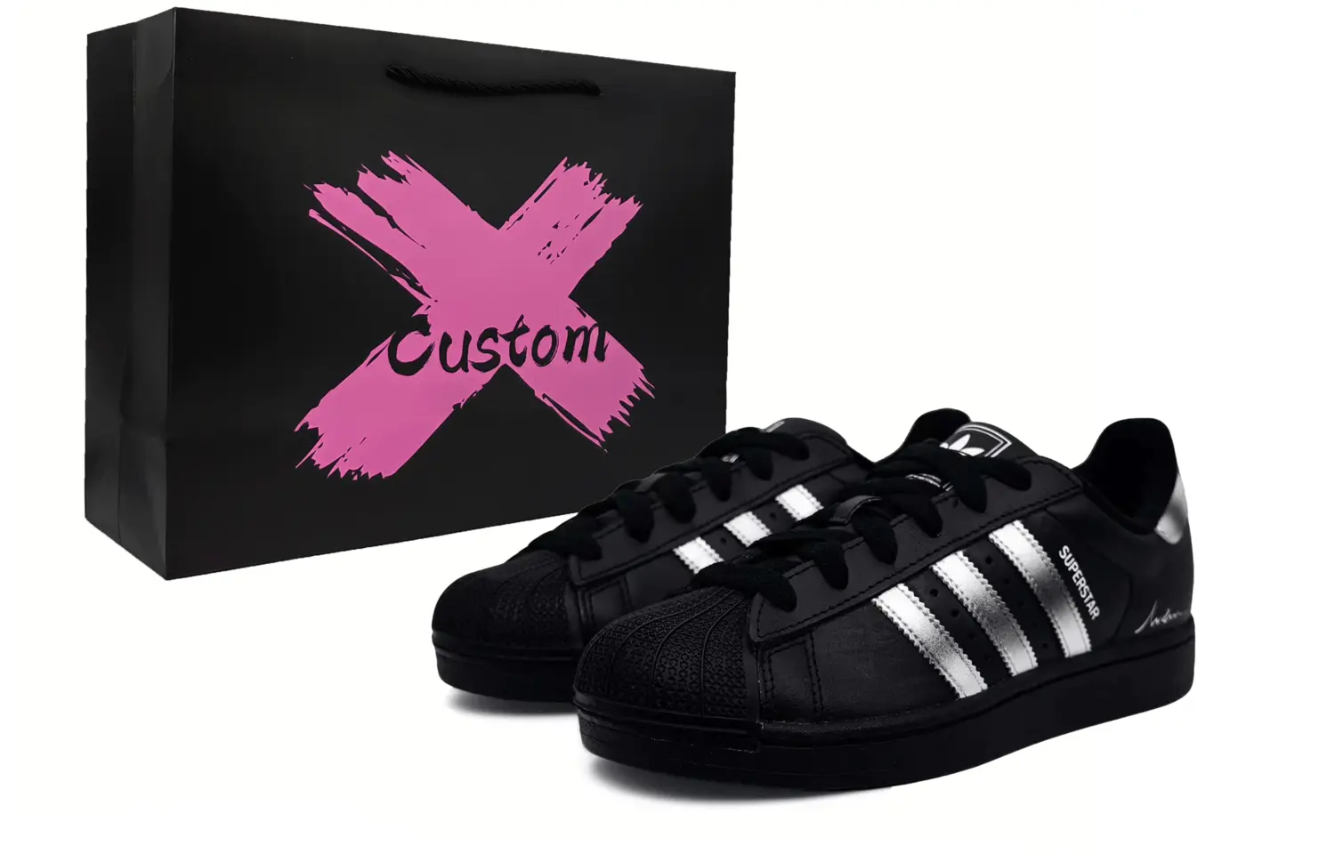 

Adidas Originals Кроссовки для скейтбординга SUPERSTAR Abrasion Resistant низкие мужские silver black