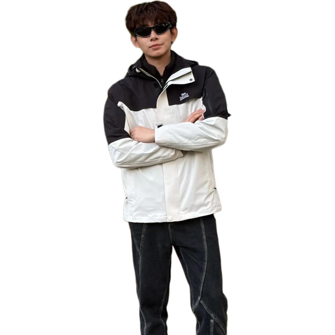 

Водостойкая ветрозащитная дышащая износостойкая тёплая ветровка Unisex LONSDALE, Тёмно-синий