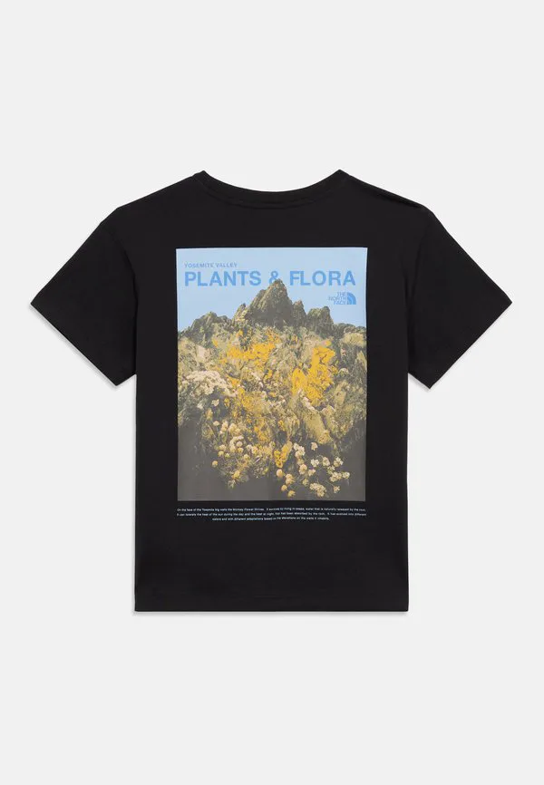 Футболка flora с коротким рукавом, свободного кроя, с графическим принтом, унисекс. The North Face, Black — фото 4