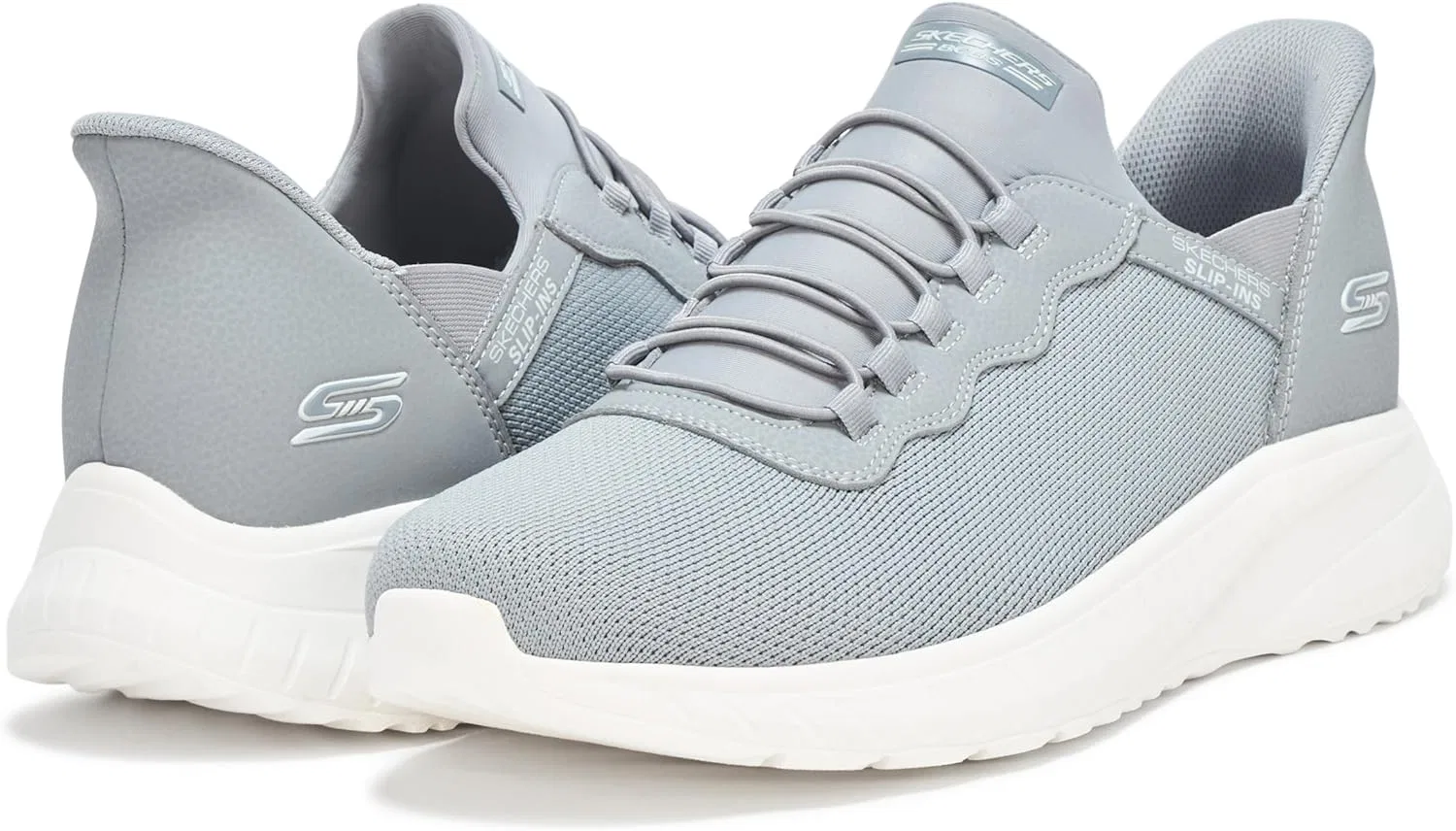 Кроссовки Skechers Herren Hands Free Slip-Ins Bobs Squad Chaos-Daily Hype Sneaker, Gray — фото 3