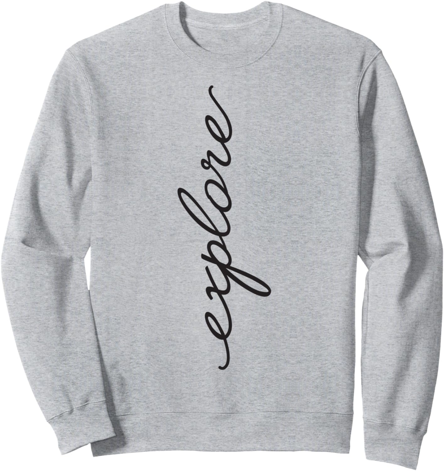 

Толстовка, Изучите толстовку с вертикальным текстом Trendy Apparel, серый