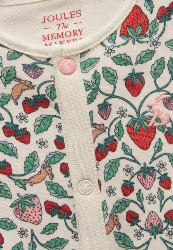 Комбинезон для сна razamataz стандартного кроя Joules, Cream Strawberries — фото 2
