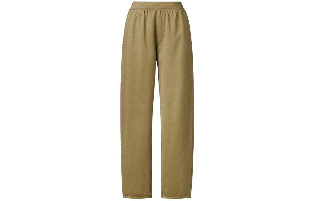 

U Collection Трикотажные спортивные штаны женские цвета хаки Uniqlo