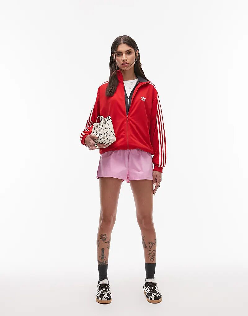 Спортивный топ adidas Originals Firebird красного цвета — фото 3