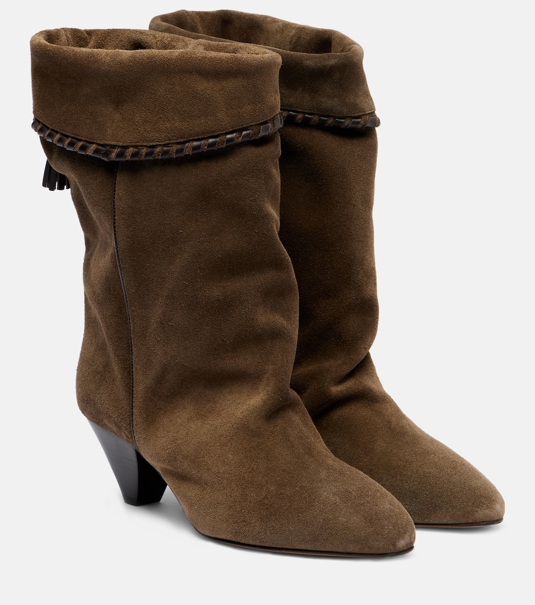 Ботинки Dalby 55 на шнуровке из замши Isabel Marant, бронзовый