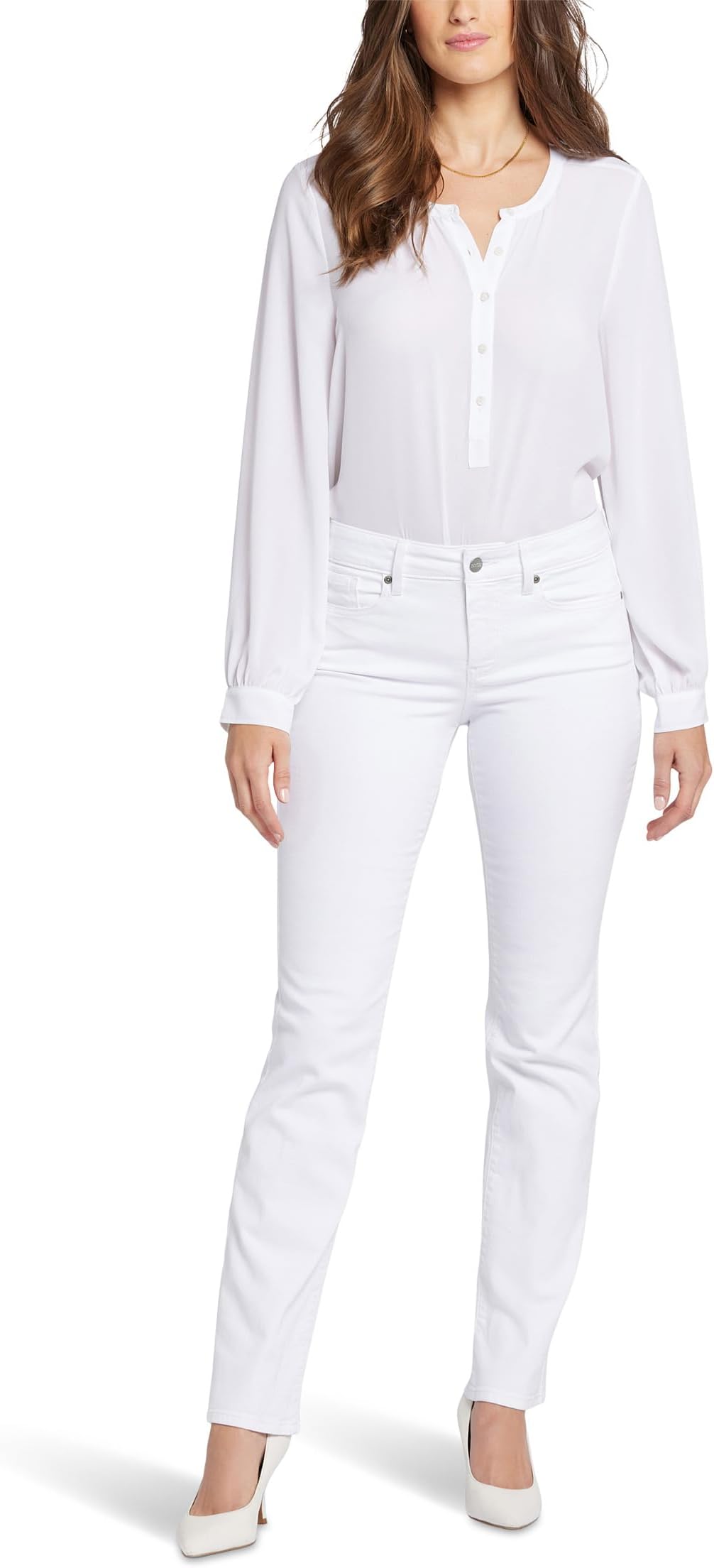 

Джинсы NYDJ Straight Jeans in Optic White, Optic White