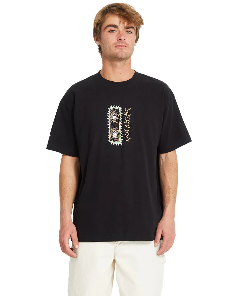 

Футболка мужская с короткими рукавами и круглым вырезом Volcom, черный