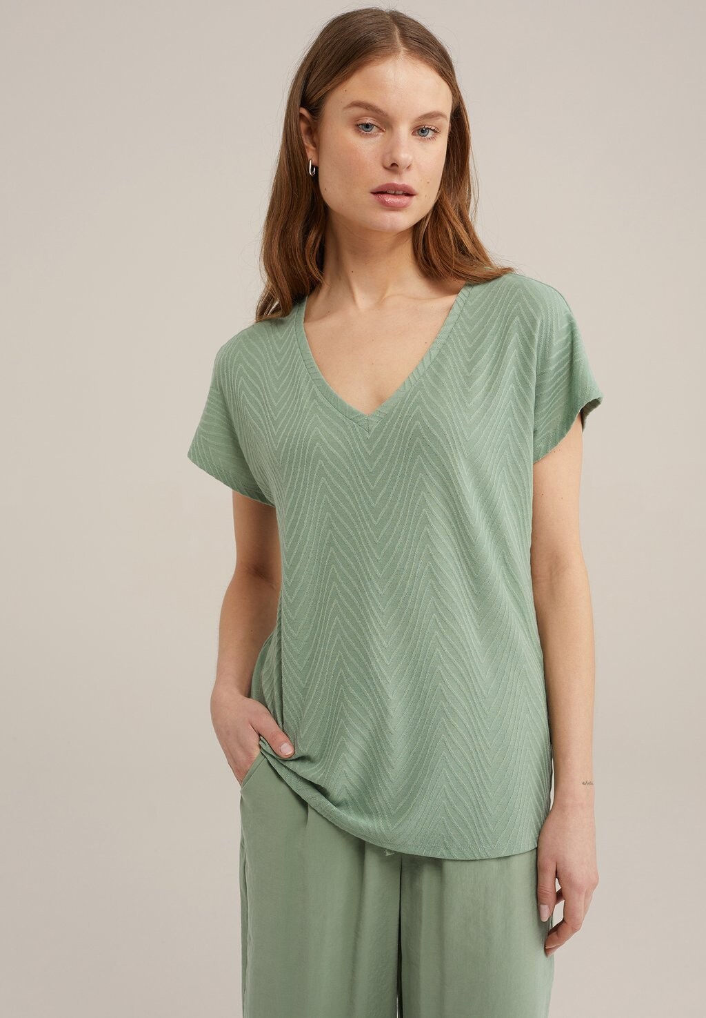 

Футболка с принтом WE Fashion, цвет green