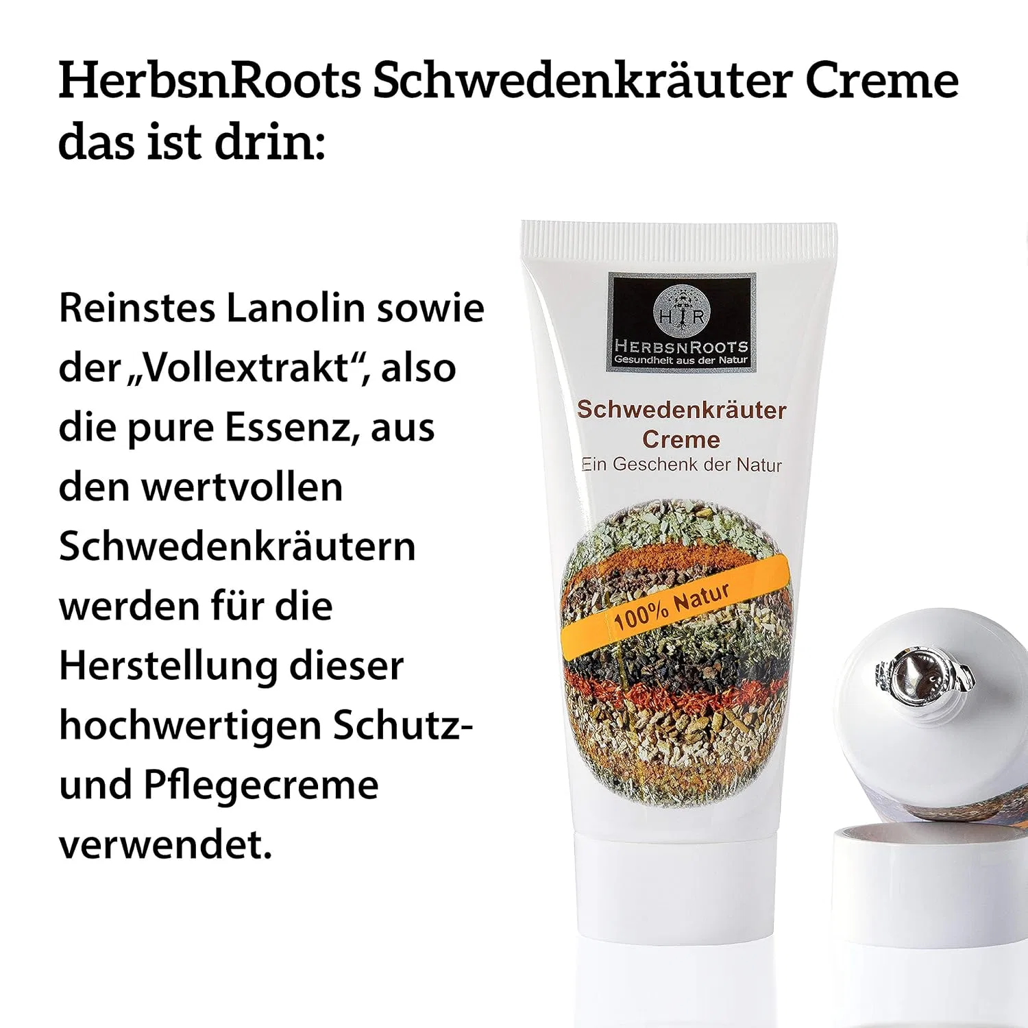 Крем для лица Herbsnroots — Бальзам- «Swedish Herb Cream Balm» с ланолином, , Cream 4X, 100 мл — фото 4