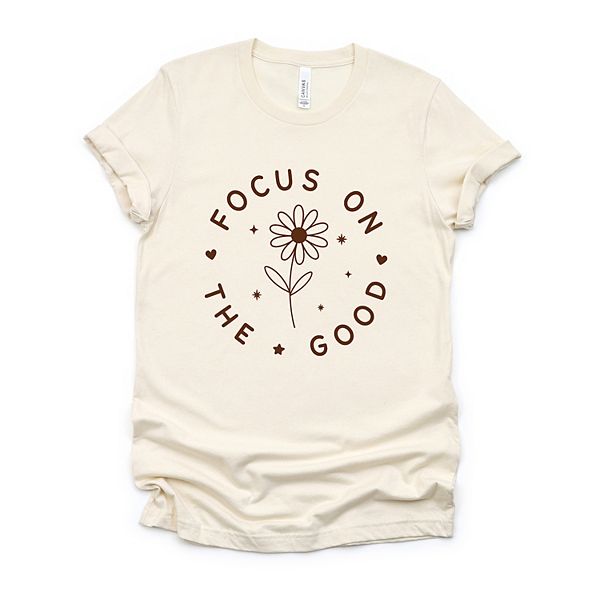 

Футболка с принтом Focus on the good daisy Simply Sage Market, Cream, Зеленый, Футболка с принтом Focus on the good daisy Simply Sage Market, Cream