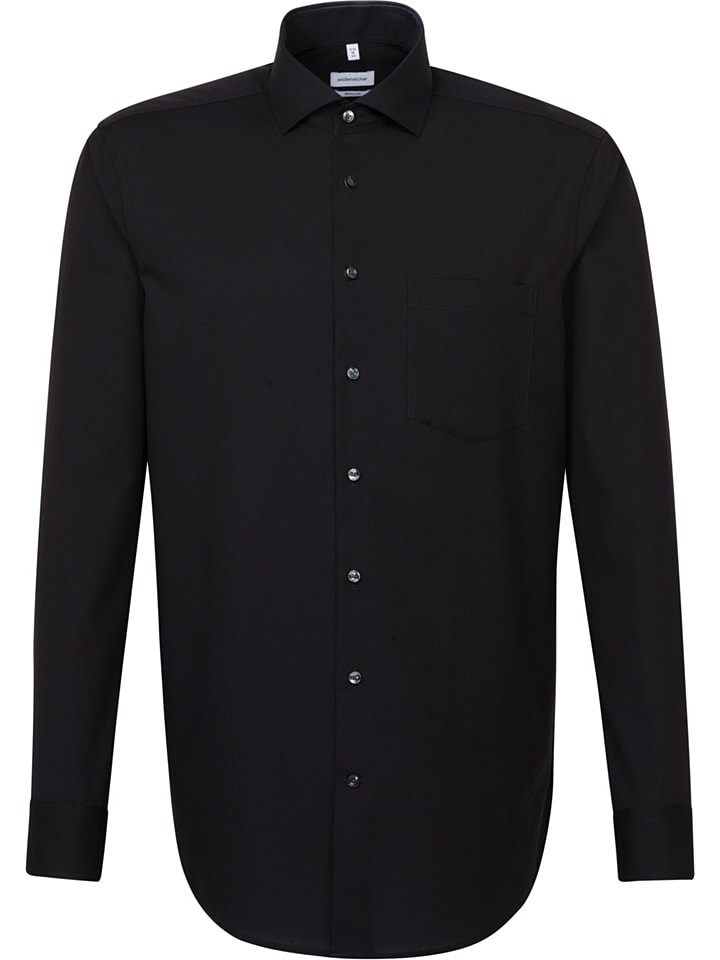 

Рубашка Seidensticker Regular fit, черный