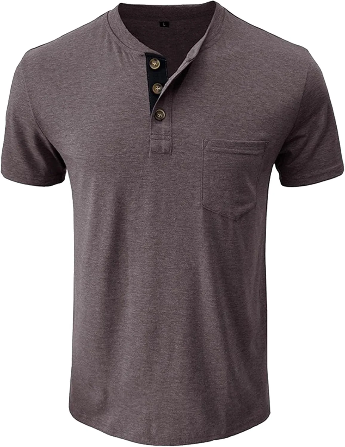 

Мужская футболка Henley с коротким рукавом Maiyifu-GJ