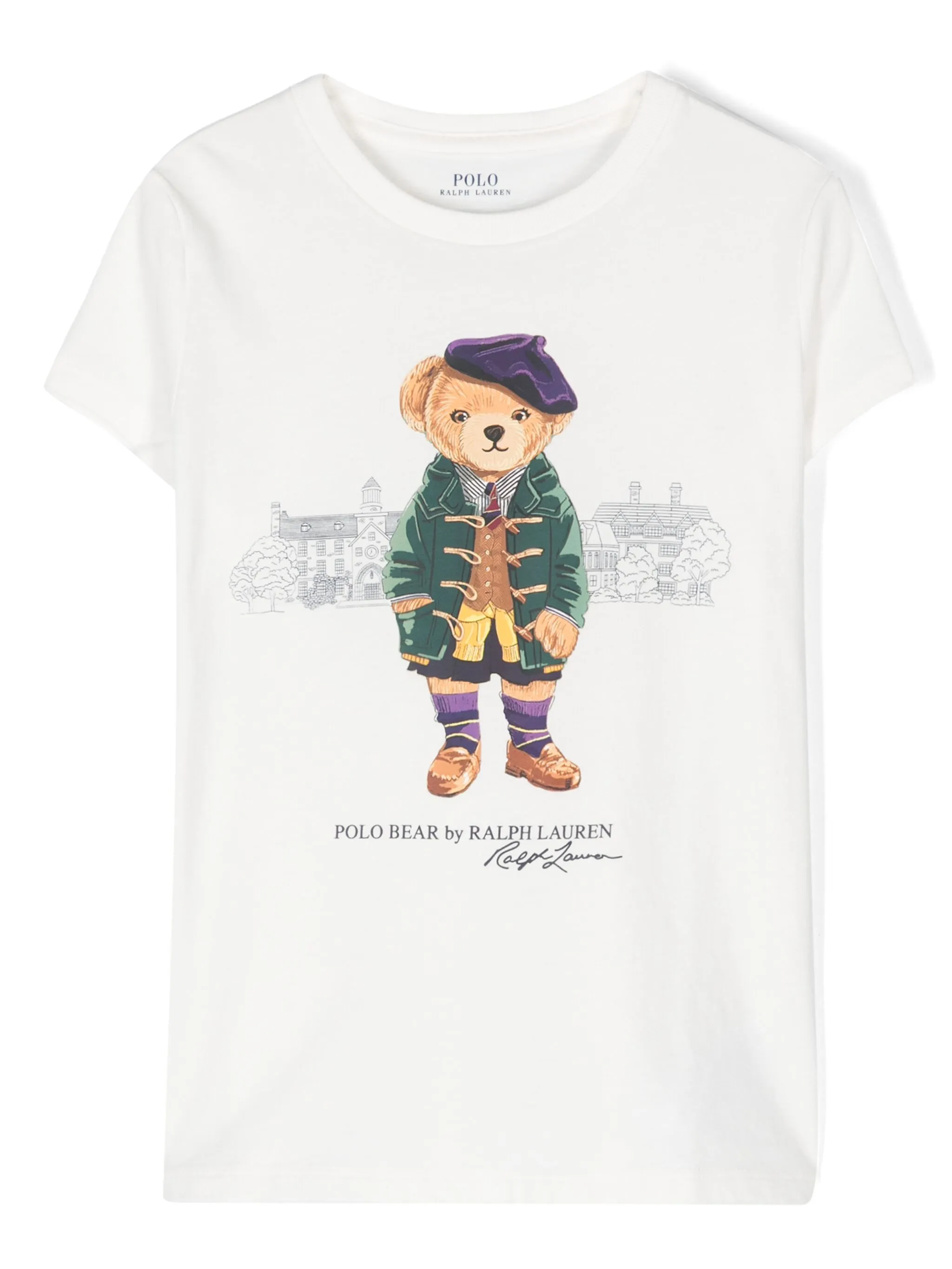 

Футболка с принтом Polo Bear Polo Ralph Lauren Kids, белый