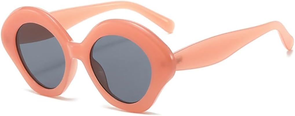 

Модные солнцезащитные очки неправильной формы «кошачий глаз» для женщин, ретро-очки с градиентным переходом для мужчин. Трендовые солнцезащитные очки VRTRFFTR, Jelly Pink Gray