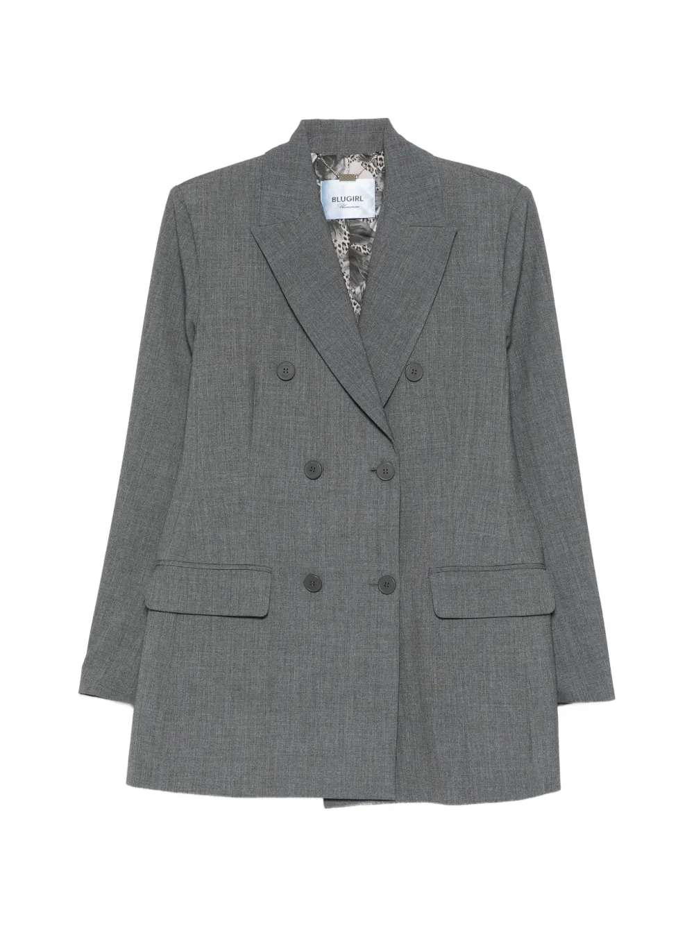 

Двубортный пиджак Blugirl, серый