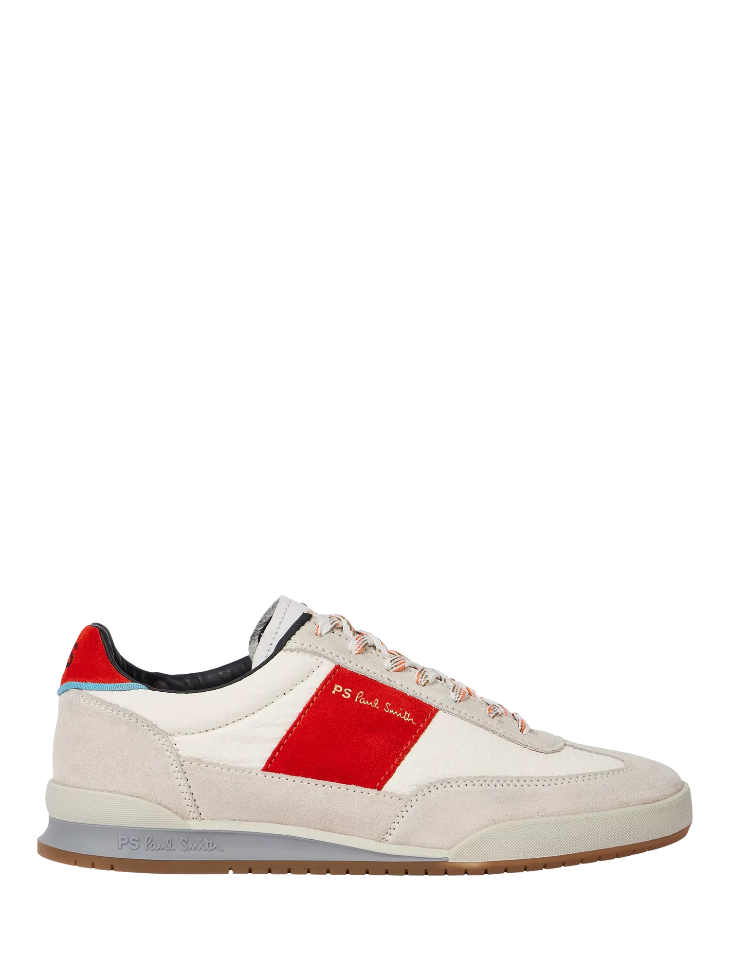 Кроссовки Dover из смешанной кожи, бело-красные Paul Smith